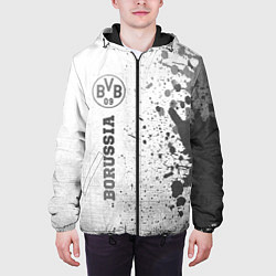 Куртка с капюшоном мужская Borussia - white gradient по-вертикали, цвет: 3D-черный — фото 2