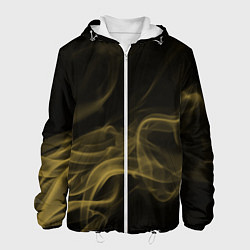 Куртка с капюшоном мужская Color smoke yellow, цвет: 3D-белый