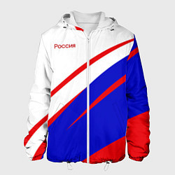 Мужская куртка Россия бело-сине-красный