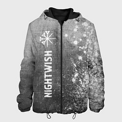 Куртка с капюшоном мужская Nightwish - grey gradient по-вертикали, цвет: 3D-черный