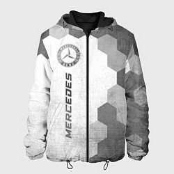 Мужская куртка Mercedes - white gradient по-вертикали