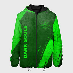 Мужская куртка Dark Souls - green gradient вертикально