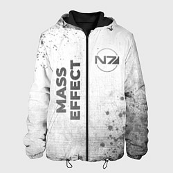 Мужская куртка Mass Effect - white gradient вертикально