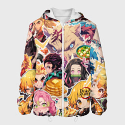 Куртка с капюшоном мужская Demon Slayer Blade Favorite Food, цвет: 3D-белый