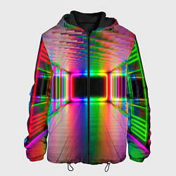 Куртка с капюшоном мужская Неоновая галерея, цвет: 3D-черный