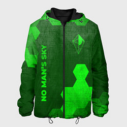 Мужская куртка No Mans Sky - green gradient вертикально