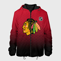 Мужская куртка Чикаго Блэкхокс - геометрический градиент