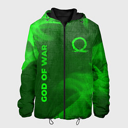 Мужская куртка God of War - green gradient вертикально