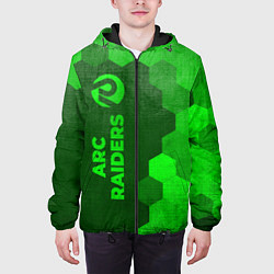 Куртка с капюшоном мужская ARC Raiders - green gradient по-вертикали, цвет: 3D-черный — фото 2