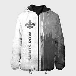 Куртка с капюшоном мужская Saints Row - white gradient по-вертикали, цвет: 3D-черный