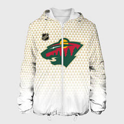 Мужская куртка Миннесота Уайлд - белый градиент