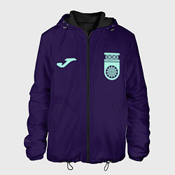 Куртка с капюшоном мужская ФК Уфа - форма с текстурой, цвет: 3D-черный