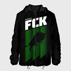 Куртка с капюшоном мужская FC Krasnodar, цвет: 3D-черный