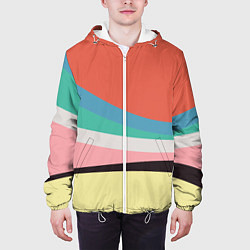 Куртка с капюшоном мужская Спектр июнь, цвет: 3D-белый — фото 2