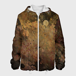 Мужская куртка Абстракция - dark pink paint spill