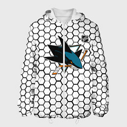 Мужская куртка Сан Хосе Шаркс - белые плиты