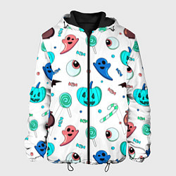 Мужская куртка Halloween light blue pumpkin