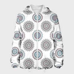 Мужская куртка Круглый разноцветный узор мандала