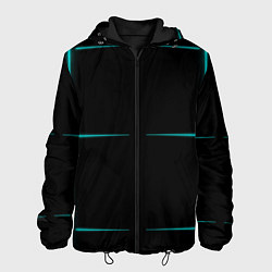Мужская куртка Color black blue stripes