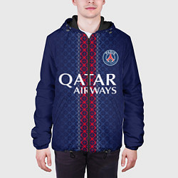Куртка с капюшоном мужская ПСЖ домашняя форма 25 26, цвет: 3D-черный — фото 2