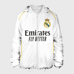 Куртка с капюшоном мужская Реал Мадрид домашняя форма 2025 2026, цвет: 3D-белый