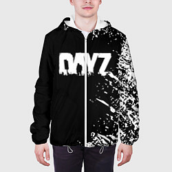 Куртка с капюшоном мужская Dayz брызги красок, цвет: 3D-белый — фото 2