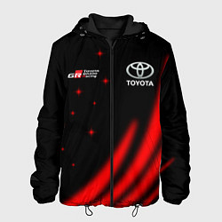 Куртка с капюшоном мужская Toyota GR Gazoo Racing, цвет: 3D-черный