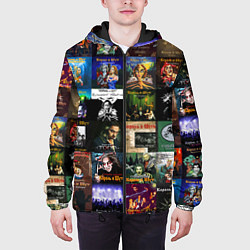 Куртка с капюшоном мужская Король и Шут - обложки альбомов и песен, цвет: 3D-черный — фото 2