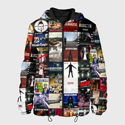 Куртка с капюшоном мужская Eminem - обложки альбомов и песен, цвет: 3D-черный