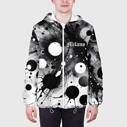 Куртка с капюшоном мужская Abstract fantasy pattern - Milano, цвет: 3D-белый — фото 2