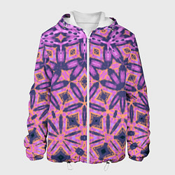 Мужская куртка Фиолетовая геометрическая метаморфоза
