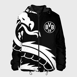 Куртка с капюшоном мужская Borussia дракон белый, цвет: 3D-черный