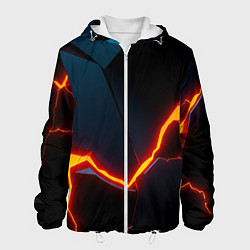 Куртка с капюшоном мужская Plate split, цвет: 3D-белый