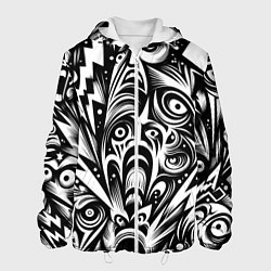 Мужская куртка Lightnings and faces - ai art fantasy