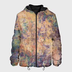 Мужская куртка Абстракция - pink marble with blue flecks