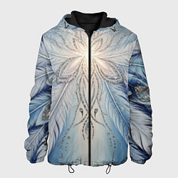 Мужская куртка Ледяной перьевой орнамент со светом