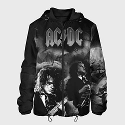Куртка с капюшоном мужская AC/DC, цвет: 3D-черный