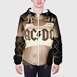 Куртка с капюшоном мужская AC/DC Girl, цвет: 3D-белый — фото 2