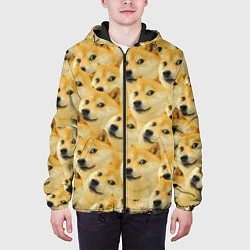 Куртка с капюшоном мужская Doge, цвет: 3D-черный — фото 2