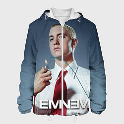 Куртка с капюшоном мужская Eminem Fire, цвет: 3D-белый