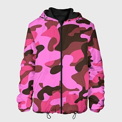 Мужская куртка Камуфляж: розовый/коричневый