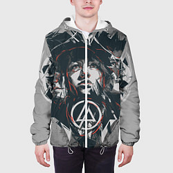 Куртка с капюшоном мужская Linkin Park: My Style, цвет: 3D-белый — фото 2