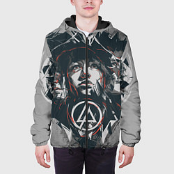 Куртка с капюшоном мужская Linkin Park: My Style, цвет: 3D-черный — фото 2