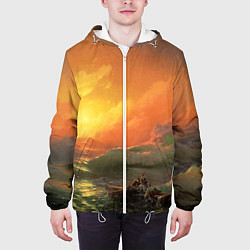 Куртка с капюшоном мужская Айвазовский - 9 Вал, цвет: 3D-белый — фото 2