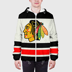 Куртка с капюшоном мужская Chicago Blackhawks, цвет: 3D-белый — фото 2
