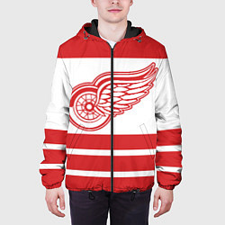 Куртка с капюшоном мужская Detroit Red Wings, цвет: 3D-черный — фото 2