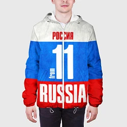 Куртка с капюшоном мужская Russia: from 11, цвет: 3D-белый — фото 2