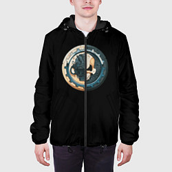 Куртка с капюшоном мужская Adeptus Mechanicus, цвет: 3D-черный — фото 2