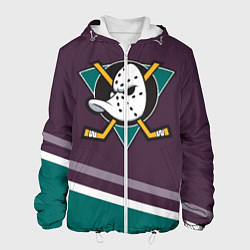 Куртка с капюшоном мужская Anaheim Ducks Selanne цвета 3D-белый — фото 1