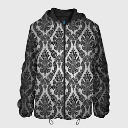 Куртка с капюшоном мужская Гламурный узор, цвет: 3D-черный